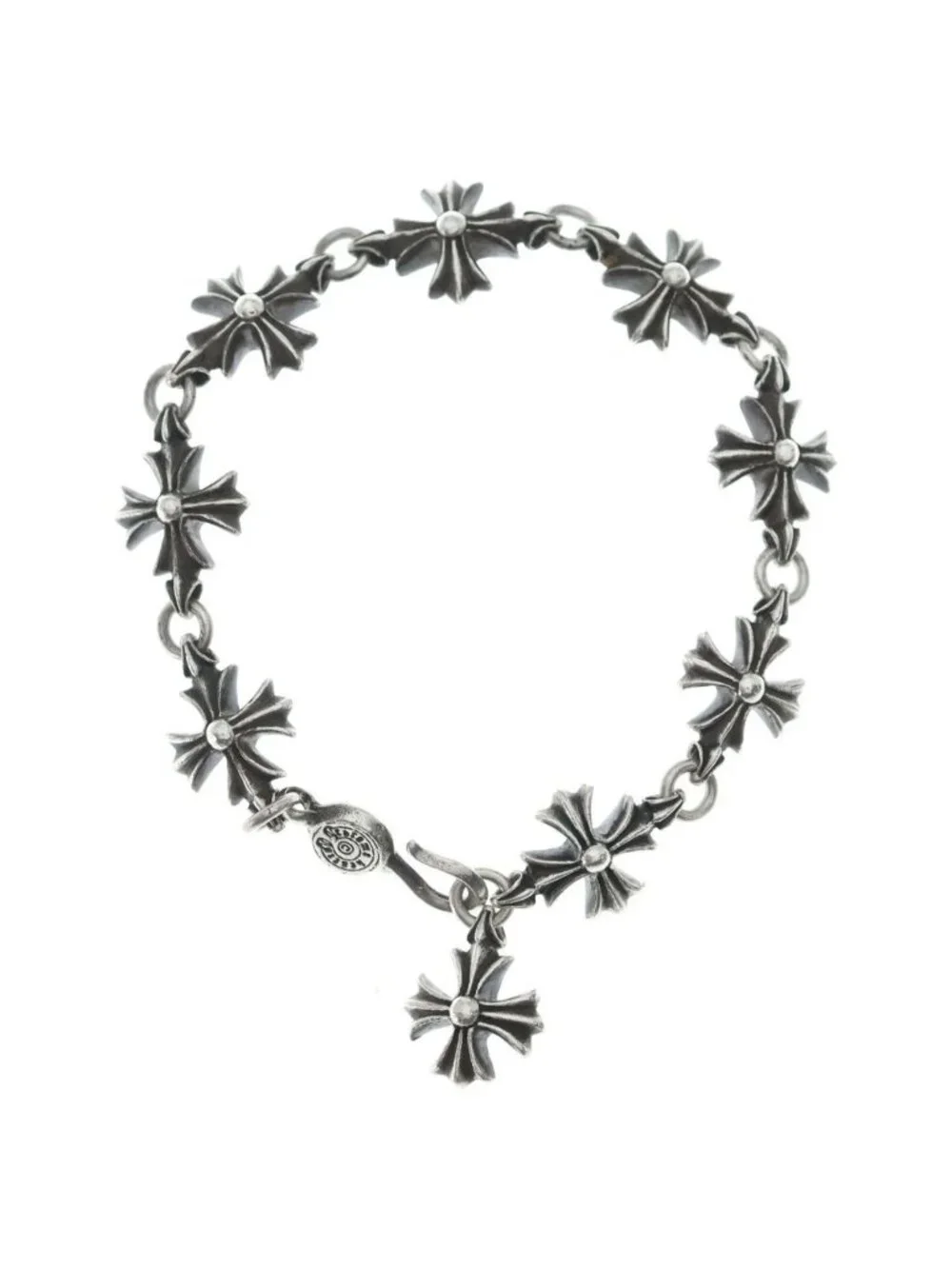 Chrome Hearts CO CH Plus Cutout Bracelet Silver